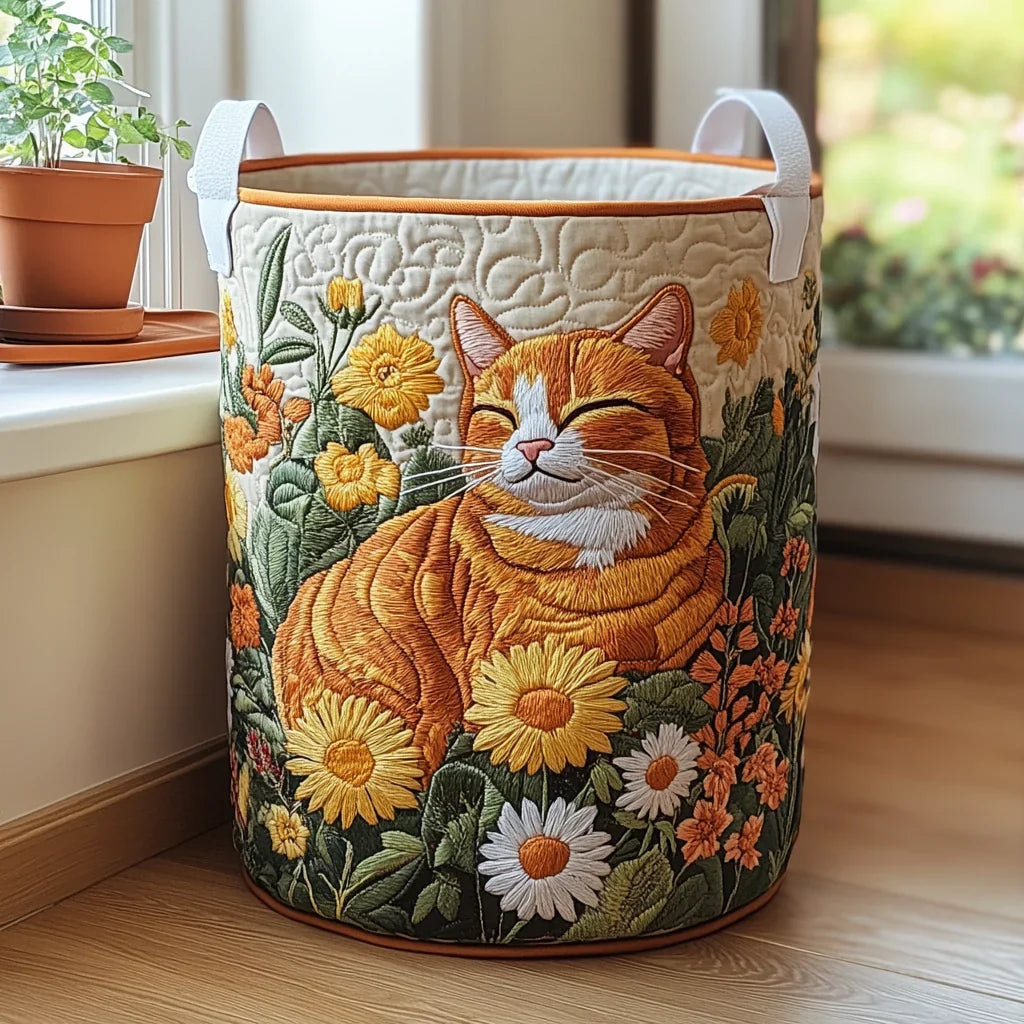 Ginger | Ginger Daisy Nap Quilted Laundry Basket