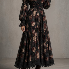 Elena | Floral Tiered Wrap Dress