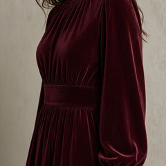 Rhea | Flowing Pleated Maxi Dress