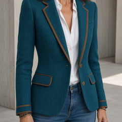 Luna | Vintage Herringbone Blazer