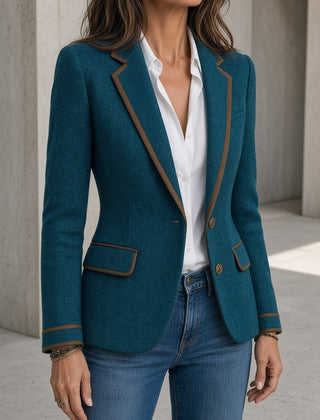 Luna | Vintage Herringbone Blazer