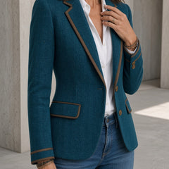 Luna | Vintage Herringbone Blazer