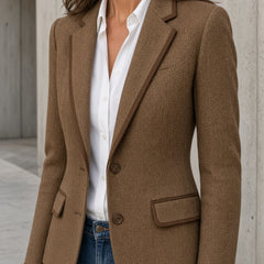 Luna | Vintage Herringbone Blazer