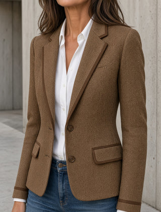 Luna | Vintage Herringbone Blazer