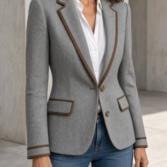 Luna | Vintage Herringbone Blazer
