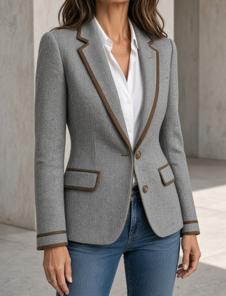 Luna | Vintage Herringbone Blazer