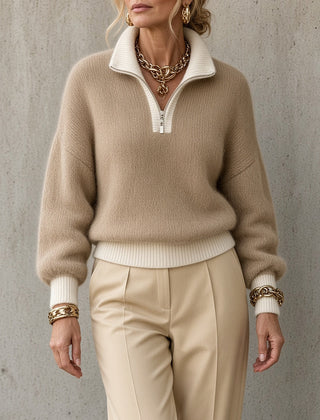 Monica | Half-Zip Collared Jumper