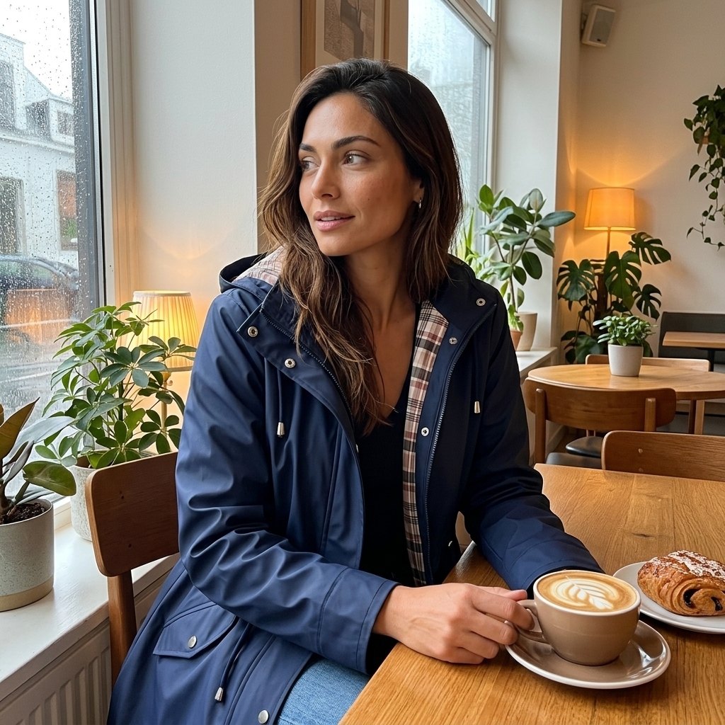 Norah | Hooded Water-Resistant Rain Jacket