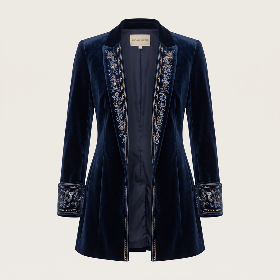Atena | Long Embroidered Vintage Jacket