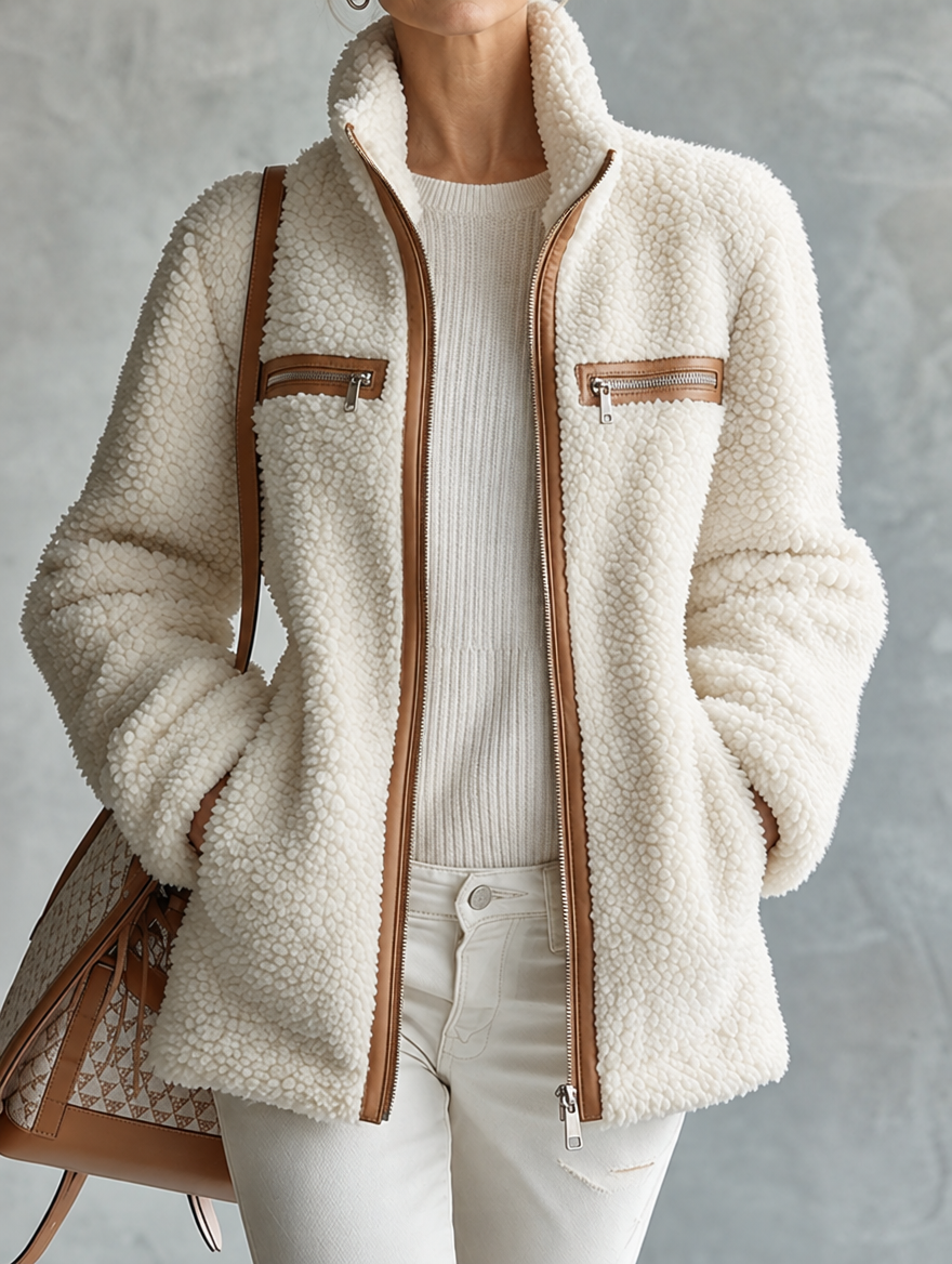 Evelyn | Cosy Jacket with Stand Collar