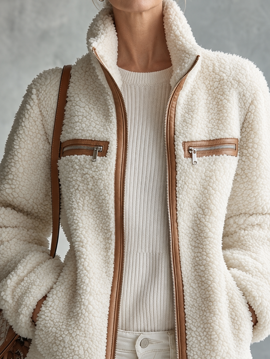 Evelyn | Cosy Jacket with Stand Collar