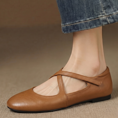 Zeor | Leather-Look Flats