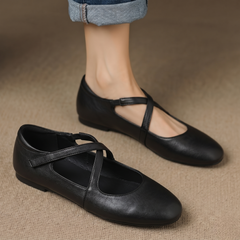 Zeor | Leather-Look Flats