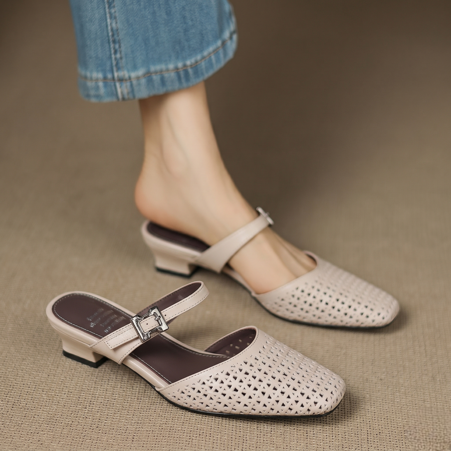Nilda | Leather-Look Mules