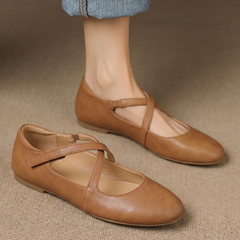 Zeor | Leather-Look Flats
