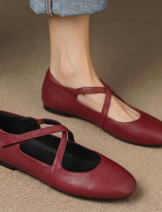 Zeor | Leather-Look Flats