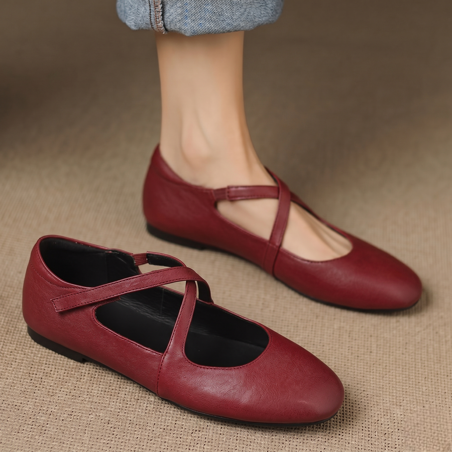 Zeor | Leather-Look Flats