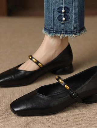 Zyra | Leather-Look Flats