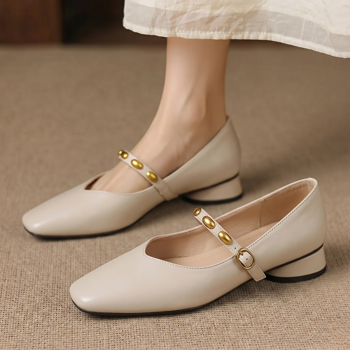 Zyra | Leather-Look Flats