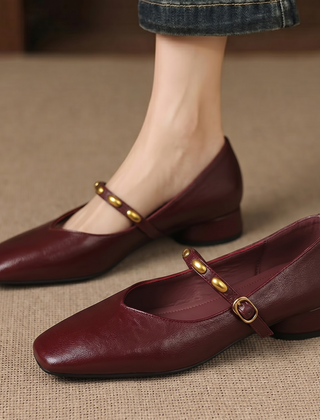 Zyra | Leather-Look Flats