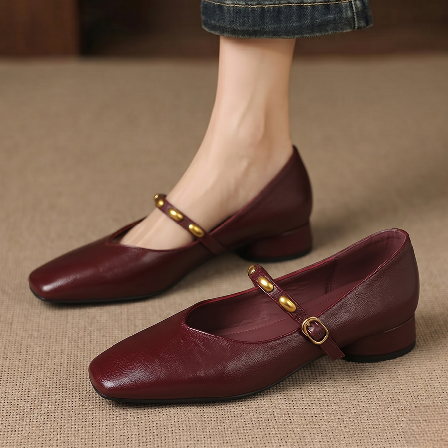 Zyra | Leather-Look Flats