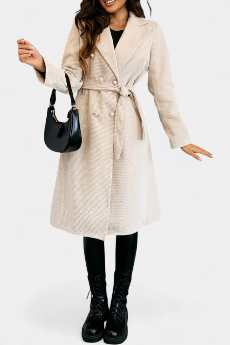 Camille Delacroix | Belted Double-Breasted Coat