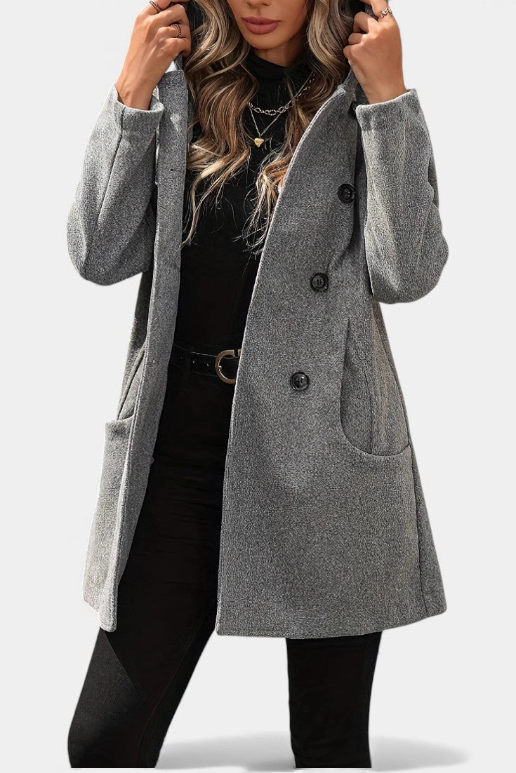 Ophelia | Double-Breasted Hooded Coat