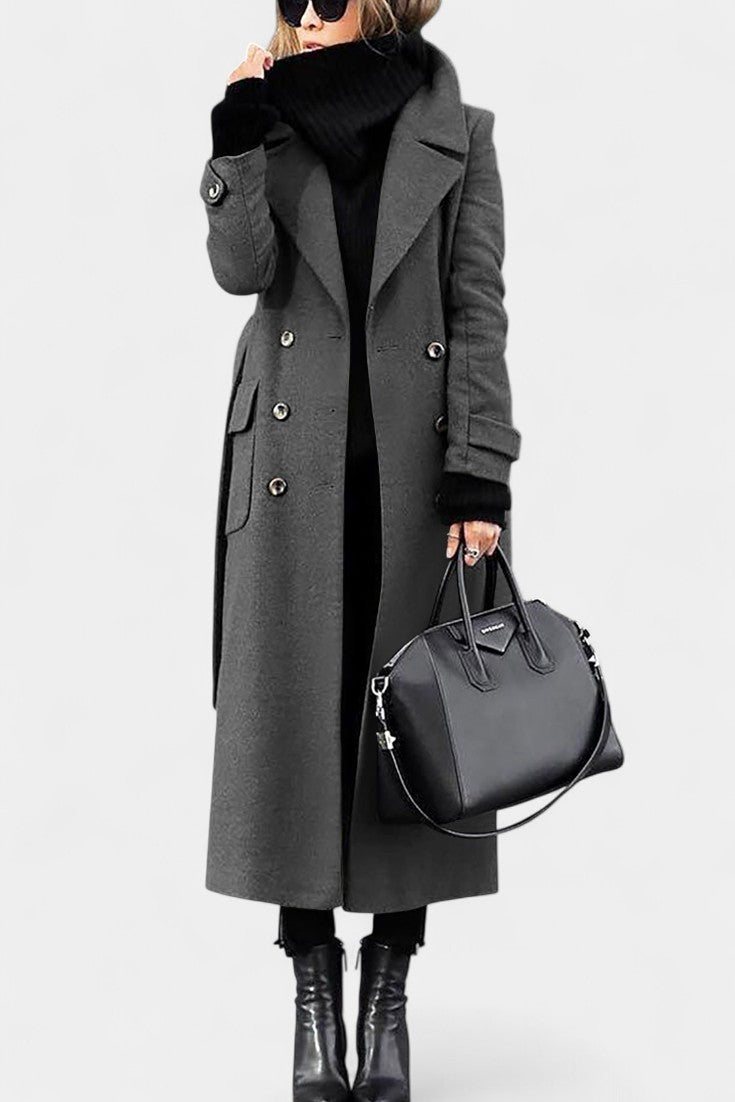 Rosabel | Tailored Double-Breasted Long Coat