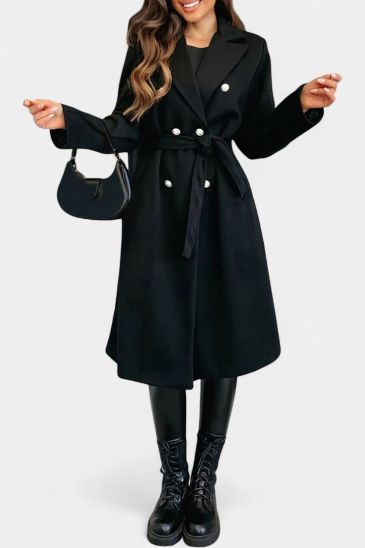 Camille Delacroix | Belted Double-Breasted Coat