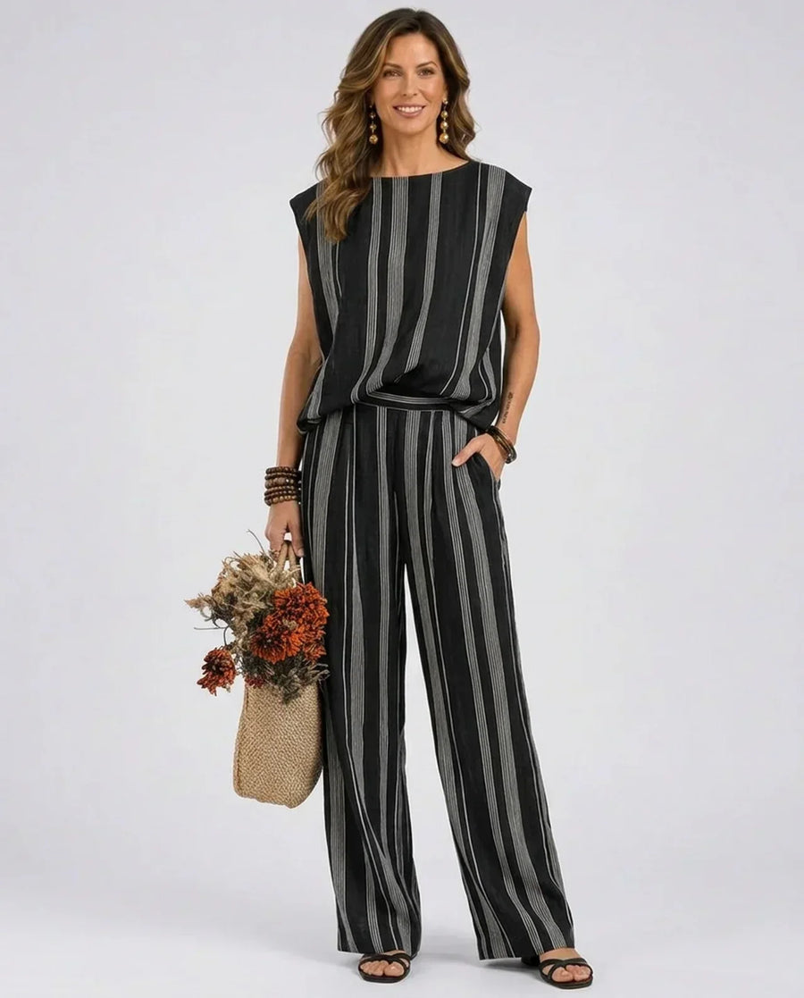 Alessia | Striped Two-Piece Set