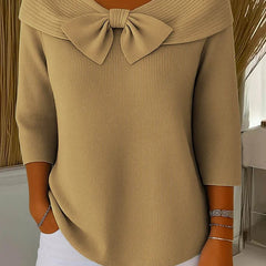 Tivella | Bow Collar Jumper