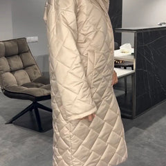Liv | Reversible Quilted Coat with Leopard Lining