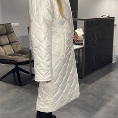 Liv | Reversible Quilted Coat with Leopard Lining