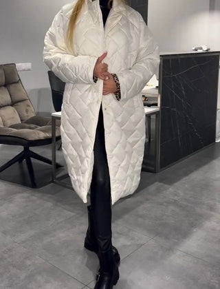 Liv | Reversible Quilted Coat with Leopard Lining