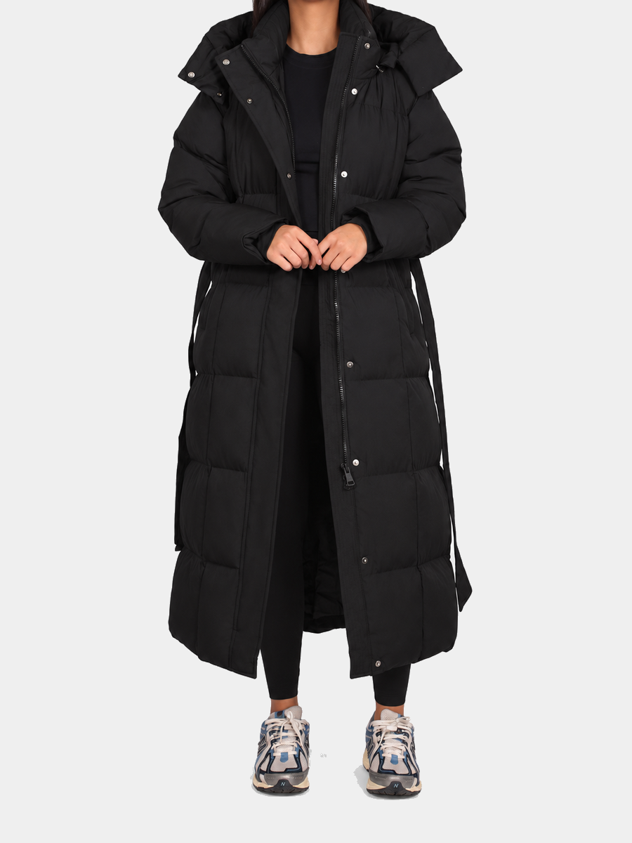 Zoe | Hooded Puffer Longline Coat