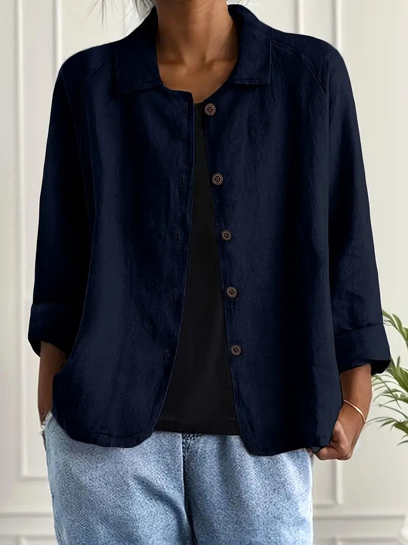 Doris | Relaxed Button-Front Shirt