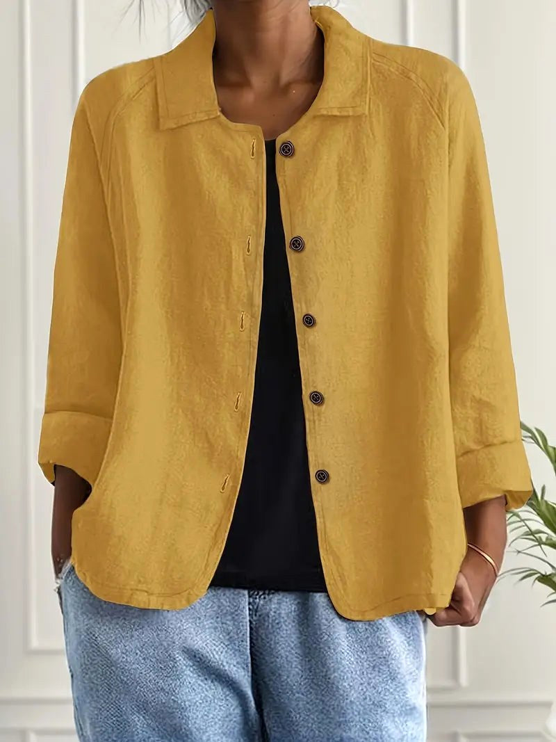 Ethel | Relaxed Button-Front Overshirt