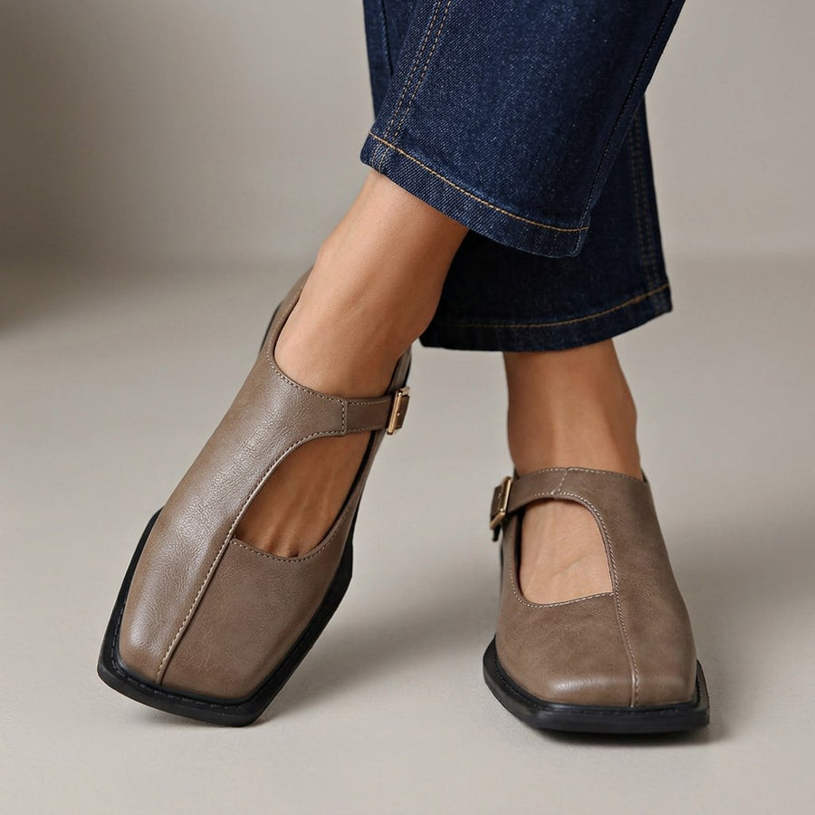 Kelly | Leather-Look Comfort Flats