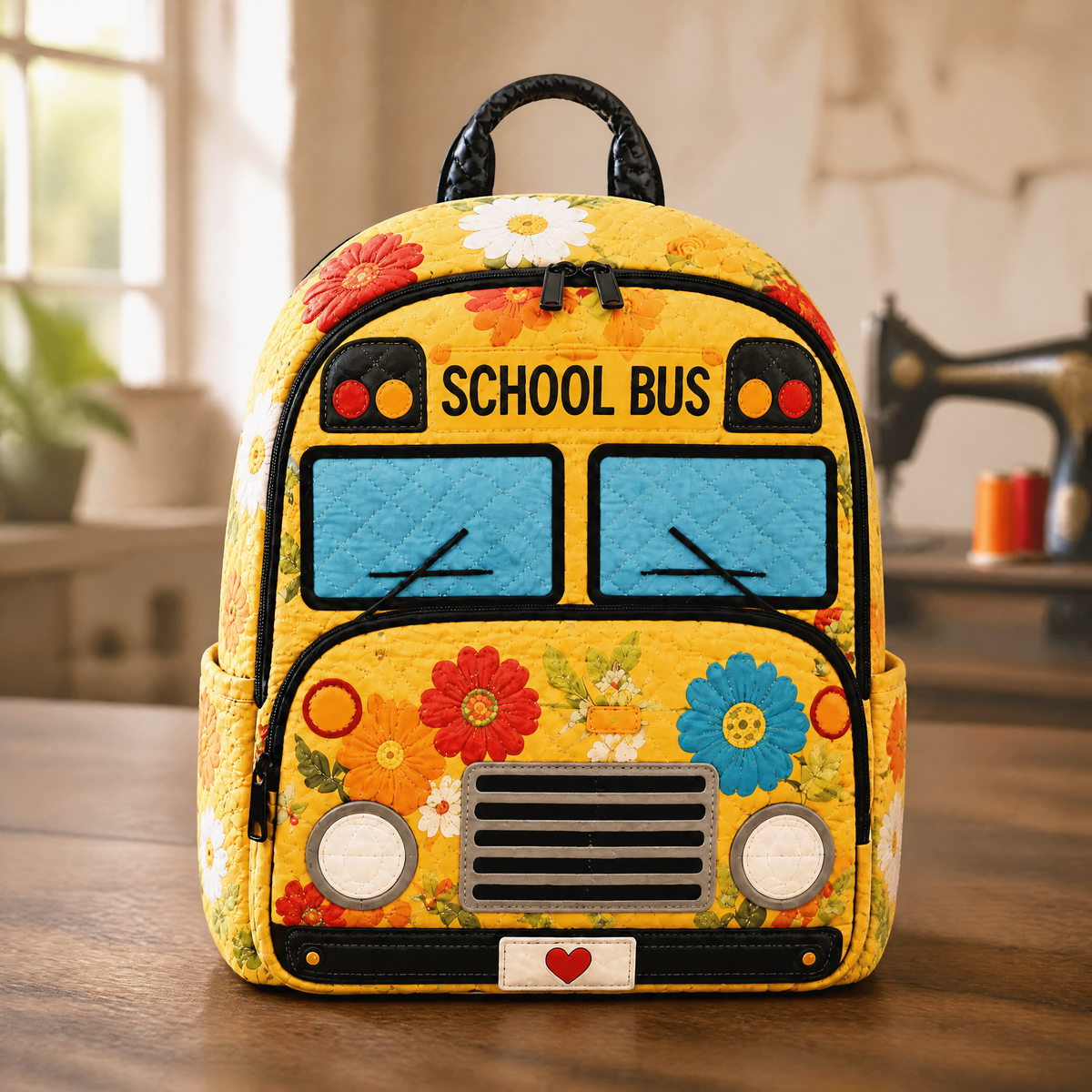 Lettie | Floral Print Quilted Backpack