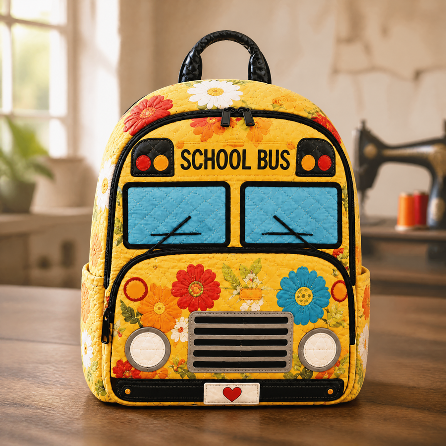 Lettie | Floral Print Quilted Backpack