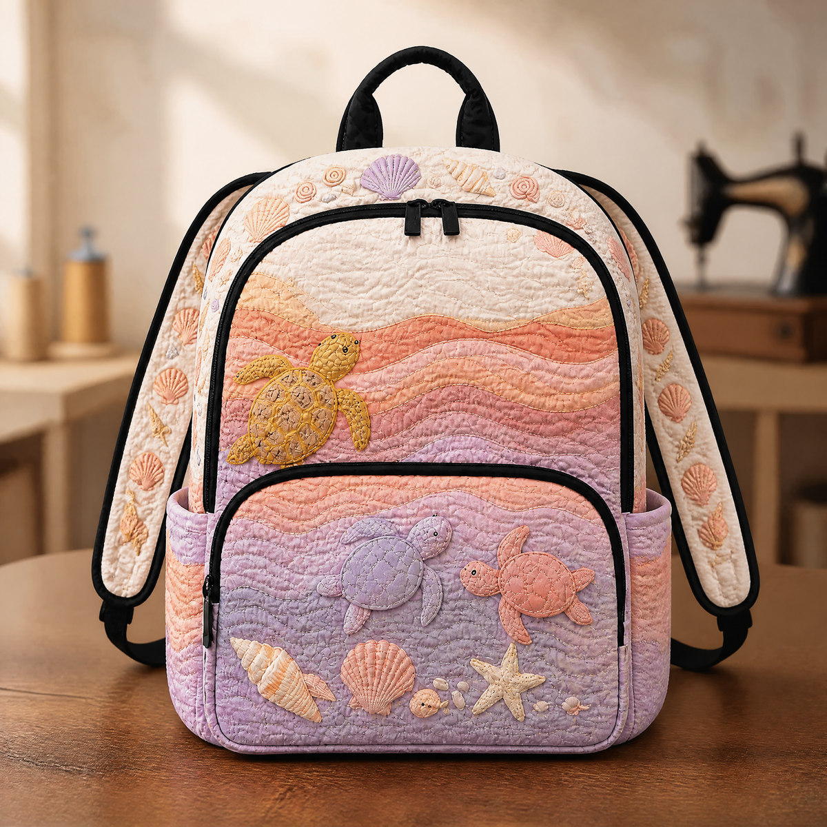 Merryn | Sea Turtle Quilted Backpack