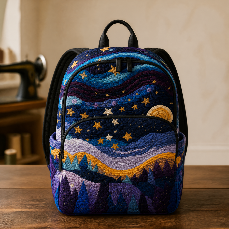 Hedda | Starry Night Quilted Backpack