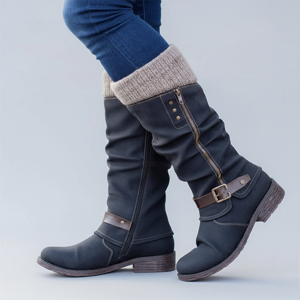 Bonnie | Buckle Mid-Calf Boots