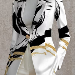 Noemine | Abstract Brushstroke Blazer