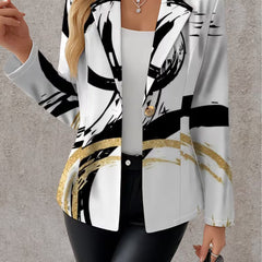Noemine | Abstract Brushstroke Blazer