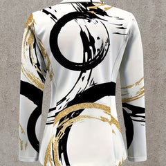 Noemine | Abstract Brushstroke Blazer