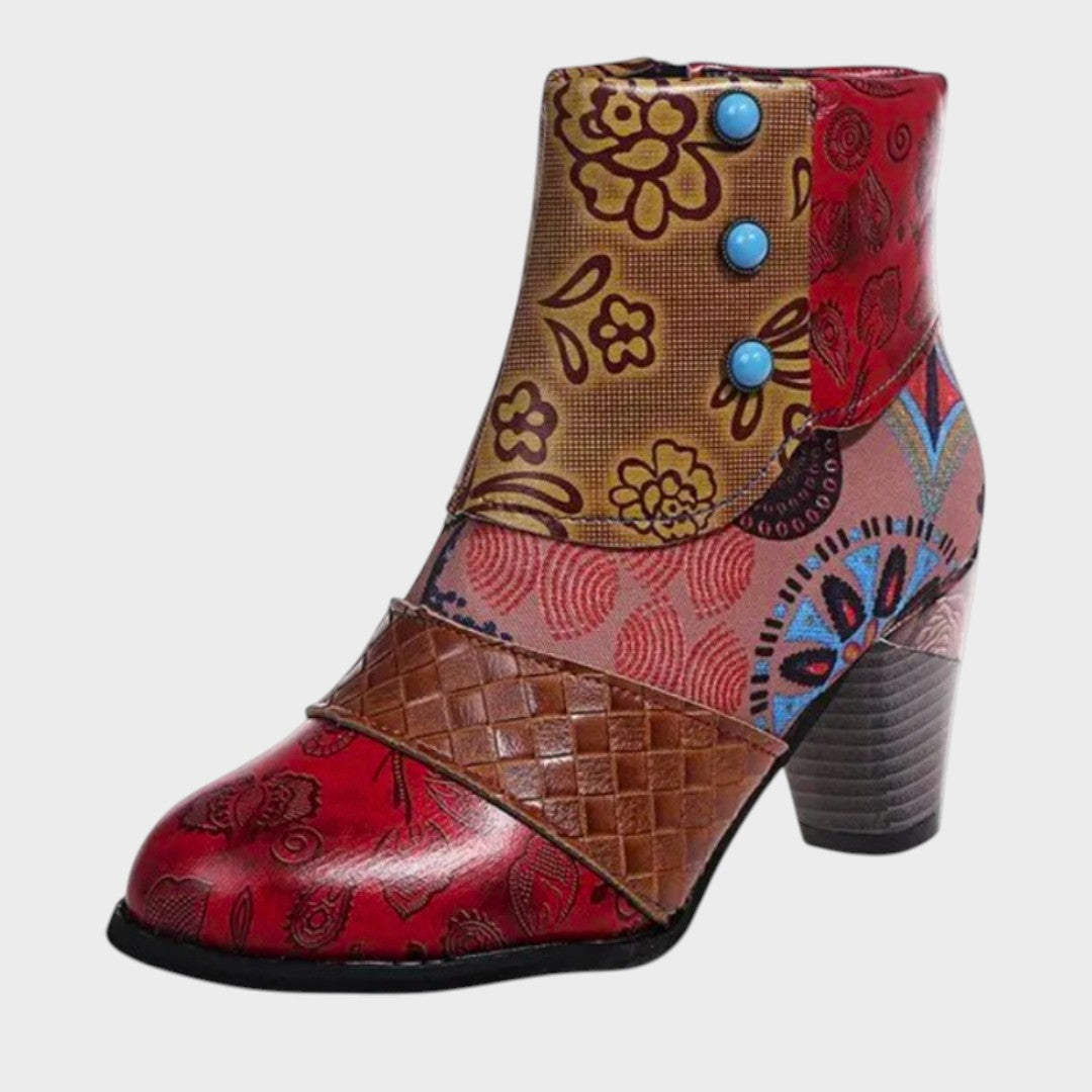 Priscilla | Block-Heel Ankle Boots