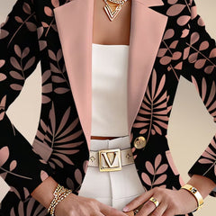 Odaya | Pink Leaf Blazer