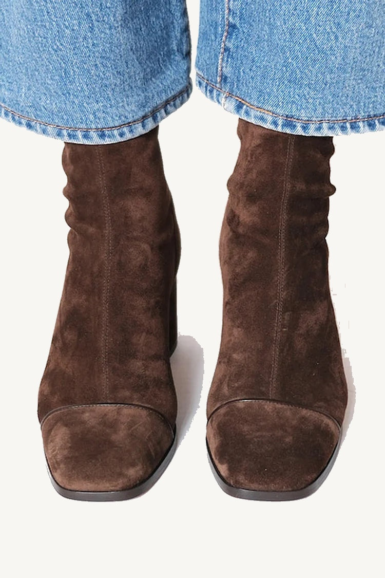 Elara | Suede-Look Ankle Boots