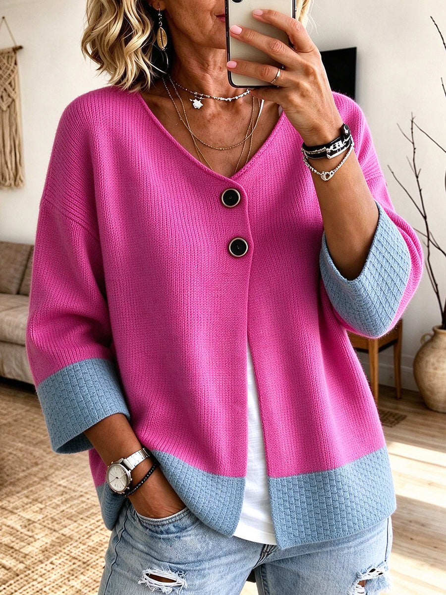 Jennifer | Colour-Block Cardigan